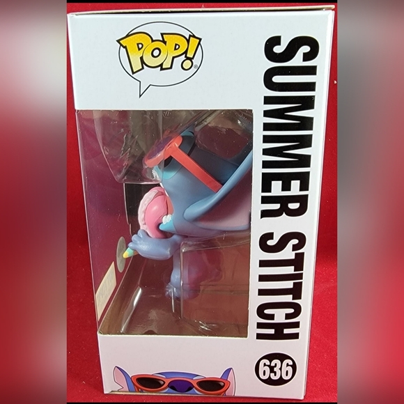 Hot topic exclusive summer stitch funko # 636 (nib) With pop protector - Picture 5 of 7